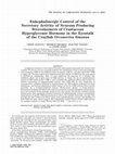 Research paper thumbnail of Enkephalinergic control of the secretory activity of neurons producing stereoisomers of crustacean hyperglycemic hormone in the eyestalk of the crayfishOrconectes limosus