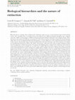 Research paper thumbnail of Biological hierarchies and the nature of extinction