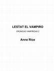 Research paper thumbnail of LESTAT EL VAMPIRO CRONICAS VAMPÍRICAS 2