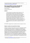 Research paper thumbnail of [2017] Does responsibility encompass ethicality and accountability in language assessment?