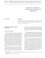 Research paper thumbnail of Indicadores cuantitativos: reflexiones que anteceden a su implantación