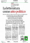 Research paper thumbnail of Letteratura come atto politico.pdf