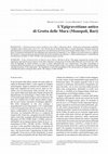 Research paper thumbnail of L’Epigravettiano antico di Grotta delle Mura-Monopoli (Bari)