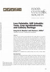 Research paper thumbnail of Less Palatable, Still Valuable: Taste, Crop Agrobiodiversity, and Culinary Heritage