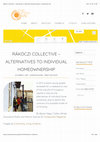 Research paper thumbnail of Building alternatives to individual homeownership from scratch:  The case of Rákóczi Collective from Budapest