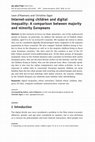 Research paper thumbnail of Internet-using children and digital inequality: A comparison between majority and minority Europeans