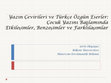 Research paper thumbnail of Yazın Çevirileri ve Türkçe Özgün Eserler