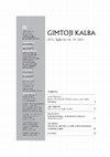 Research paper thumbnail of Konstantino Sirvydo Punktai sakymu apie zodi ir kalbejima