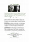 Research paper thumbnail of Jung -Lacan Dialogues 8: The Position of the Analyst - Saturday, 2 Dec. 2017