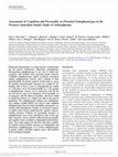 Research paper thumbnail of Assessment of Cognition and Personality as Potential Endophenotypes in the Western Australian Family Study of Schizophrenia