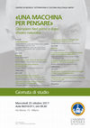 Research paper thumbnail of «Una macchina per pensare». Giampiero Neri prima e dopo «Teatro naturale» (LOCANDINA)