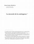 Research paper thumbnail of La nécessité de la contingence. (Lyotard lecteur de Wittgenstein)