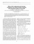 Research paper thumbnail of Effects of the condensation and scattering of radiation at the plasma-dynamic expansion of the detonation products of lead azide