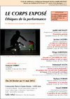 Research paper thumbnail of Le corps exposé Affiche Cycle de conférences - 2012 - Université Paris 8