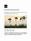 Research paper thumbnail of Can China clean up its act?