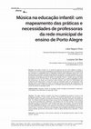 Research paper thumbnail of Música na educação infantil: um mapeamento das práticas e necessidades de professoras da rede municipal de ensino de Porto Alegre