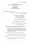 Research paper thumbnail of The Edible Shekhinah: Temple, Vision and Transformation in Bavli Sotah 49a. Handout