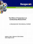 Research paper thumbnail of The Effect of Temperature on Conductivity Measurement A REAGECON TECHNICAL PAPER