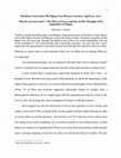 Research paper thumbnail of "But do you love me?": The Place of Love and Sex in the Thought of St. Augustine of Hippo