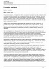 Research paper thumbnail of 2015 | Prima dei Socialisti. Recensione a: M. Musto (a cura di), "Prima Internazionale. Indirizzi, risoluzioni, discorsi e documenti", Roma, Donzelli, 2014.