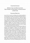 Research paper thumbnail of Diffraction and Profanation: New Forms of Publishing in Argentinian Literature