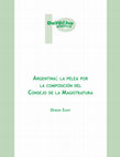 Research paper thumbnail of Argentina. La pelea por la composición del Consejo de la Magistratura