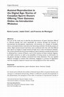 Research paper thumbnail of Assisted Reproduction in the Digital Age: Stories of Canadian Sperm Donors Offering Their Gametes Online via Introduction Websites