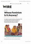 Research paper thumbnail of Whose Feminism Is It Anyway