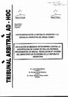 Research paper thumbnail of TRIBUNAL ARBITRAL AD-HOC DEL MERCOSUR "Medidas Antidumping contra la Exportacion de Carne de Pollos Enteros provenientes de Brasil" (Brasil c. Argentina), Laudo del 21 de Mayo de 2001 [Oficial ESP]