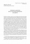 Research paper thumbnail of Magdalena Bieniak STEFANO LANGTON SULLA VOLONTÀ SENSITIVA IN CRISTO