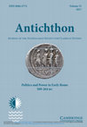 Research paper thumbnail of Politics and Power in Early Rome 509-264 BC (Antichthon vol. 51 – Thematic Issue)