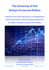 Research paper thumbnail of What role should nation state play in an era of globalisation?