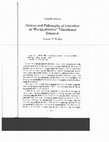 Research paper thumbnail of History and Philosophy of Education as “Pre Qualitative” Educational Research (with a response by Patti Lather)