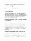 Research paper thumbnail of unit 11 nvq 3 principles of personal development in adult social care settings copy.docx