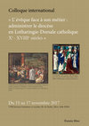 Research paper thumbnail of 15/11/17 - Administrer les grâces pontificales au sein du diocèse de Troyes : le personnel diocésain, relais de la Pénitencerie apostolique (années 1450-années 1530) ?