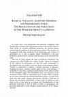 Research paper thumbnail of Radical Vocality, Auditory Distress and Disembodied Voice in Performance: The Resolution of the Voice-Body in The Wooster Group’s La Didone