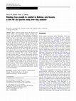 Research paper thumbnail of Relating tree growth to rainfall in Bolivian rain forests: a test for six species using tree ring analysis