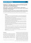 Research paper thumbnail of Climate is a stronger driver of tree and forest growth rates than soil and disturbance