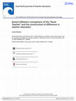 Research paper thumbnail of Eastern/Western conceptions of the “Good Teacher” and the construction of difference in teacher education