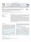 Research paper thumbnail of Dental erosion in archaeological human remains: A critical review of literature and proposal of a differential diagnosis protocol