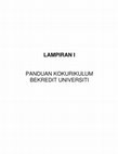 Research paper thumbnail of LAMPIRAN PANDUAN KOKURIKULUM BERKREDIT