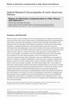 Research paper thumbnail of History of Alternative Communication in Chile: Phases and Endeavors - Oxford Research Encyclopedia of Latin American History (Reino Unido, 2017)