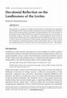 Research paper thumbnail of Decolonial Reflection on the Landlessness of the Levites