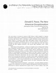 Research paper thumbnail of Donald E. Pease, The New American Exceptionalism