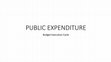 Research paper thumbnail of PUBLIC EXPENDITURE Budget Execution Cycle