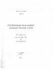 Research paper thumbnail of “À la lisière de l’horreur:  Jorge Semprún et ses retours à Buchenwald"