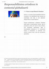 Research paper thumbnail of Responsabilitatea ortodoxa in contextul globalizarii.pdf