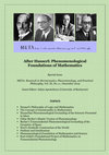 Research paper thumbnail of CfP: After Husserl: Phenomenological Foundations of Mathematics [CLOSED]