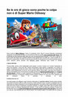 Research paper thumbnail of Se le ore di gioco sono poche la colpa non e di Super Mario Odissey