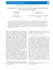 Research paper thumbnail of Some equalities are more equal than others: Quality equality emerges later than numerical equality